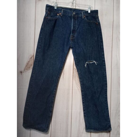 Levi's Jeans Men's 36‎ 30 Button Fly 501 - Picture 1 of 8